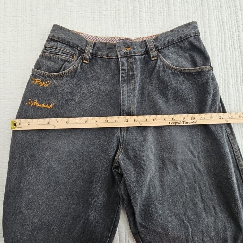 Platinum FUBU Harlem Globetrotters Jeans Big D Meadowlark Patches Removed 36x34 - Picture 5 of 15